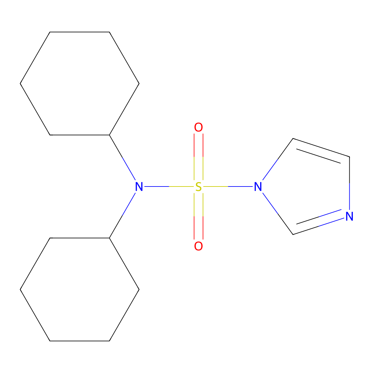 N,N-Dicyclohexyl-1H-imidazole-1-sulfonamide molecular structure, CAS 1349716-81-9