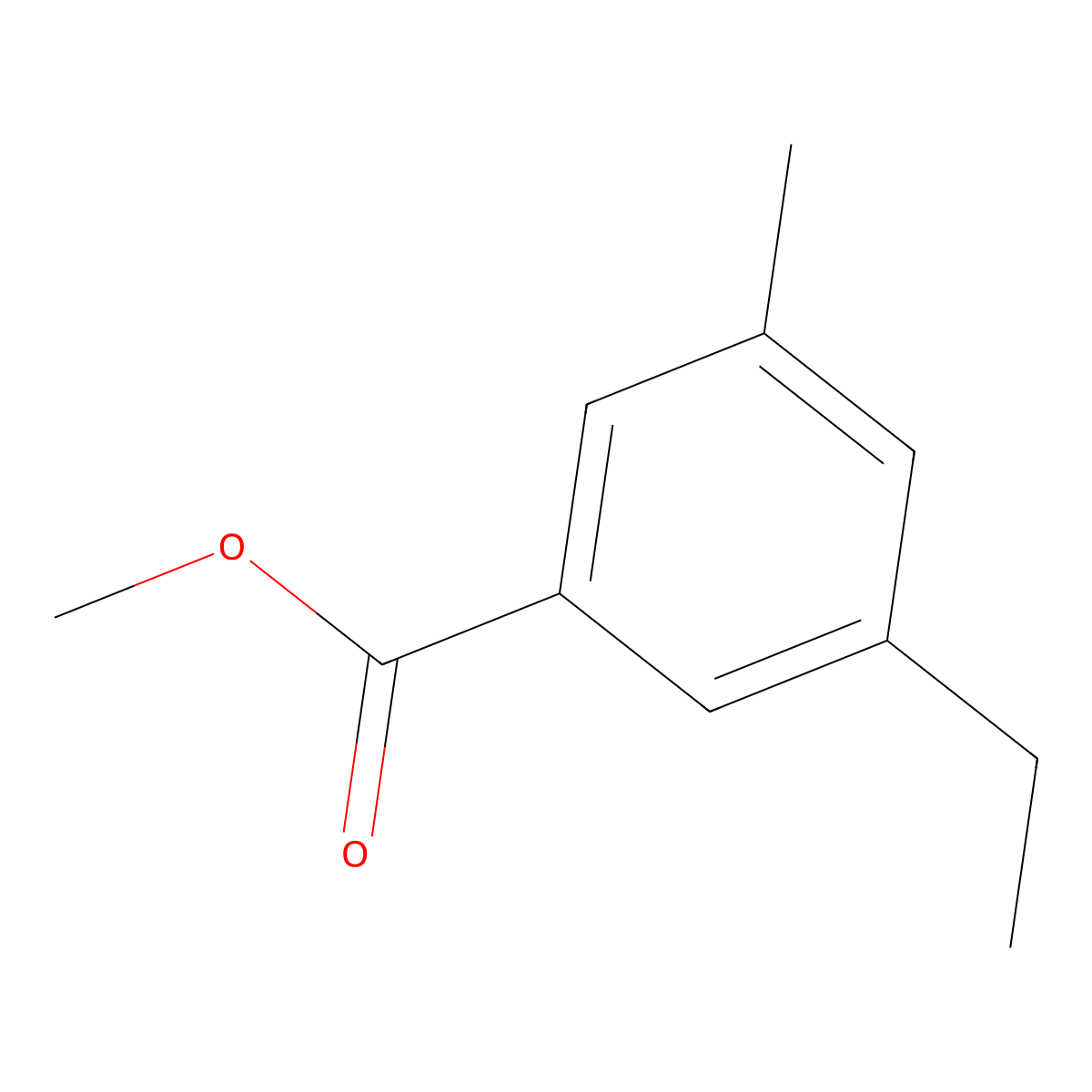 Methyl 5-ethyl-3-methylbenzoate molecular structure, CAS 1349716-90-0