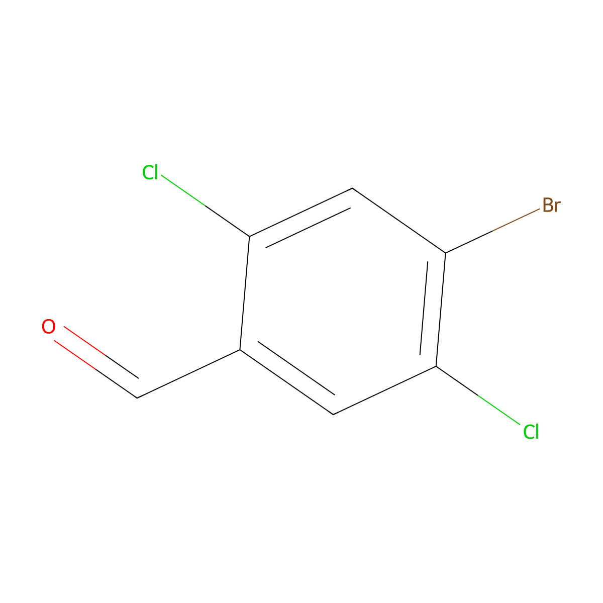 4-Bromo-2,5-dichlorobenzaldehyde molecular structure, CAS 1349716-93-3