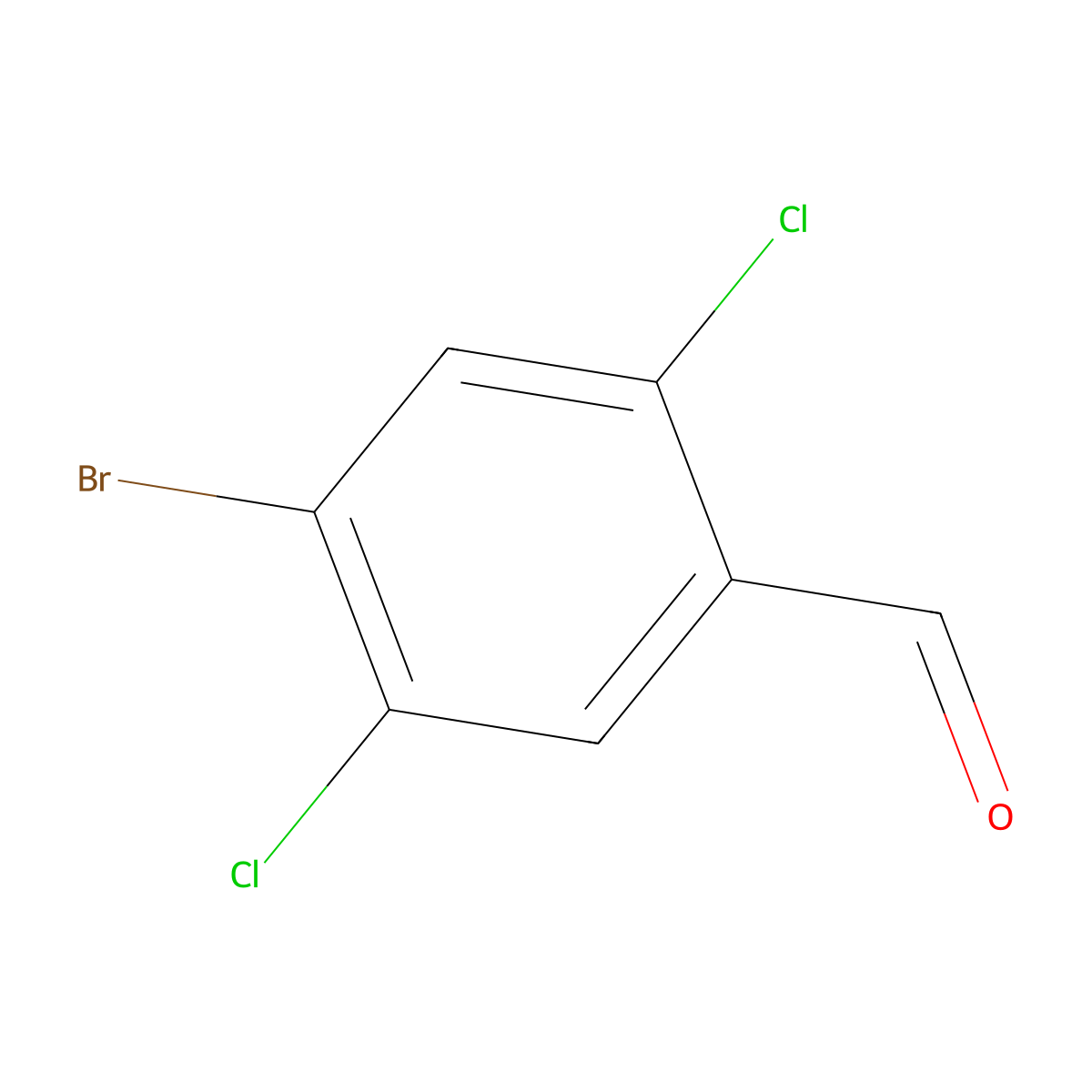 4-Bromo-2,5-dichlorobenzaldehyde molecular structure, CAS 1349716-93-3