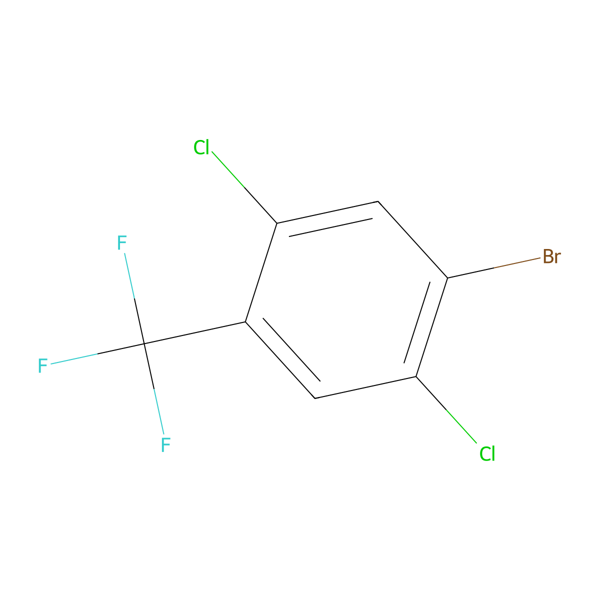 4-Bromo-2,5-dichlorobenzotrifluoride molecular structure, CAS 1349716-95-5