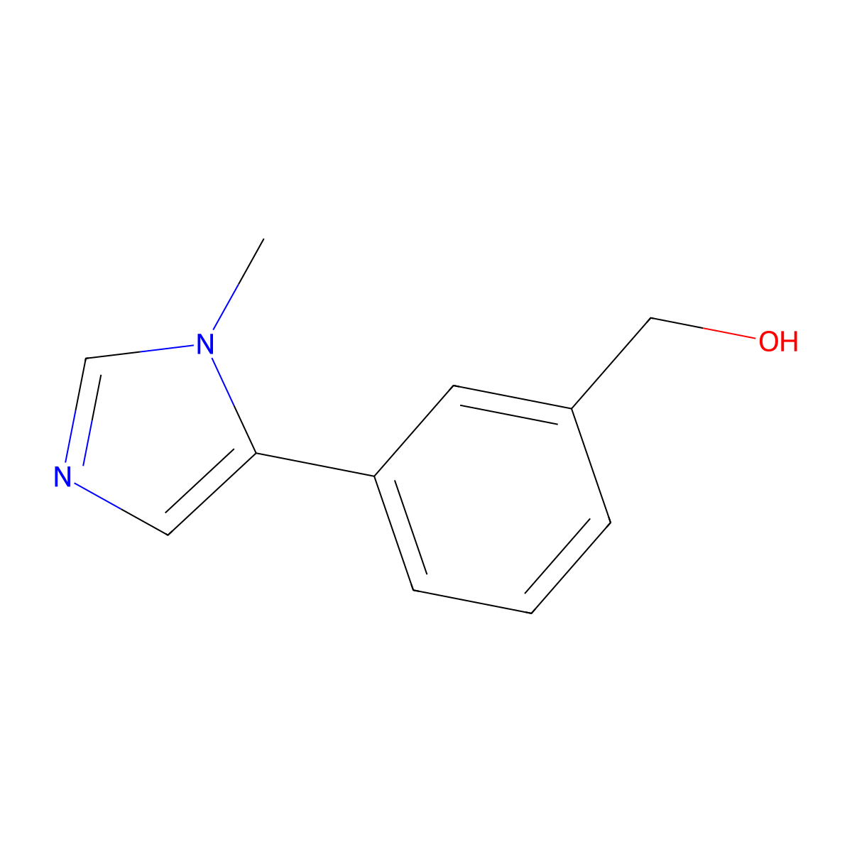 (3-(1-Methyl-1H-imidazol-5-yl)phenyl)methanol molecular structure, CAS 1349717-03-8