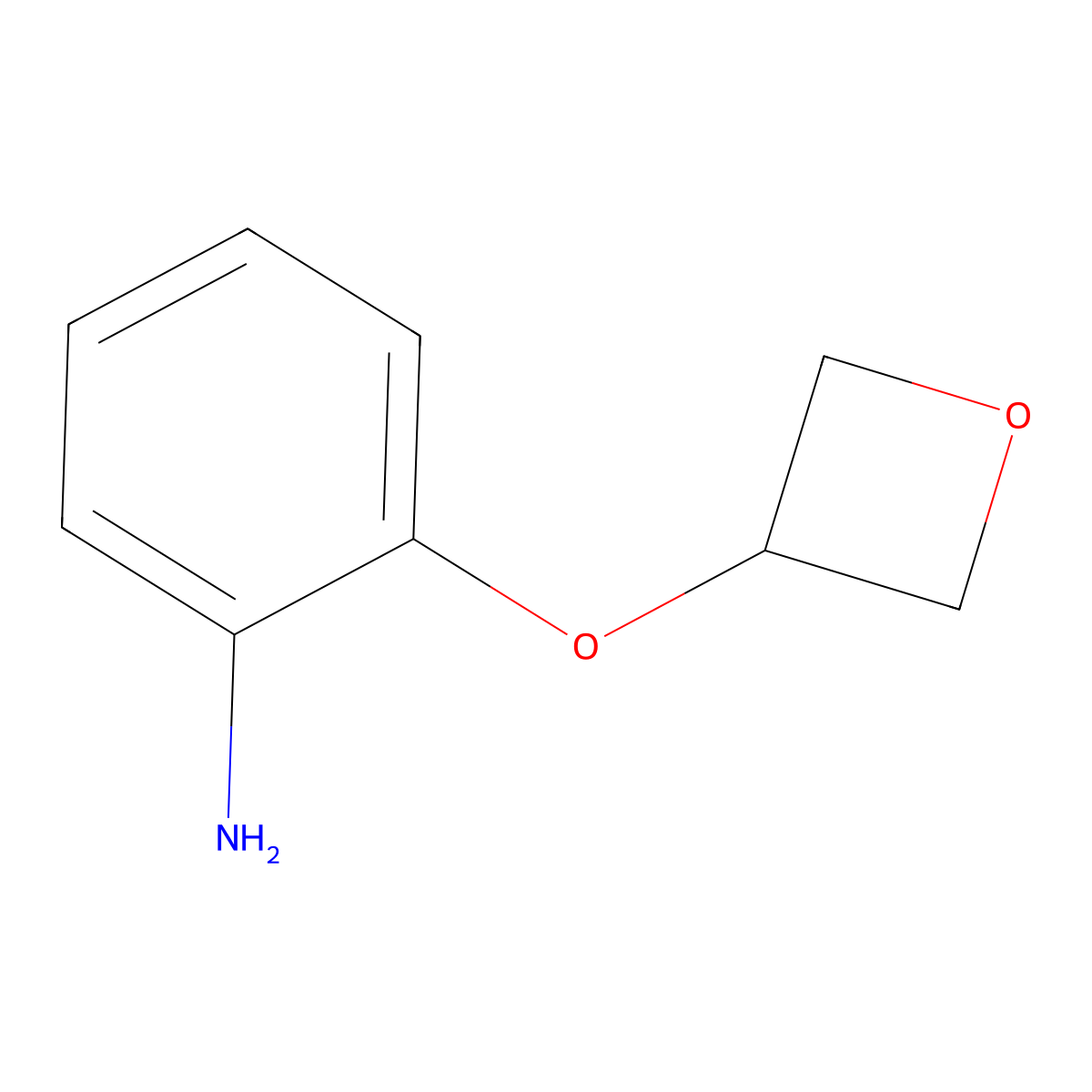 2-(Oxetan-3-yloxy)aniline molecular structure, CAS 1349717-13-0