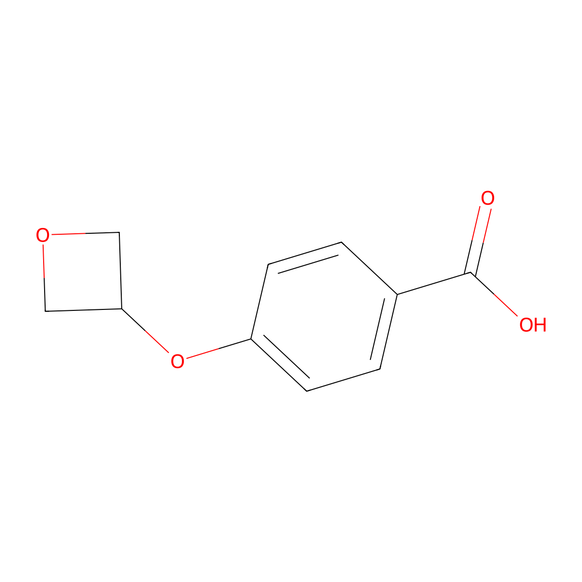 4-(Oxetan-3-yloxy)benzoic acid molecular structure, CAS 1349717-15-2