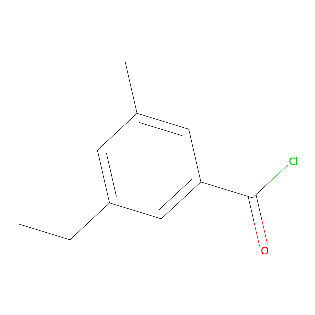 5-Ethyl-3-methylbenzoyl chloride molecular structure, CAS 1349717-16-3