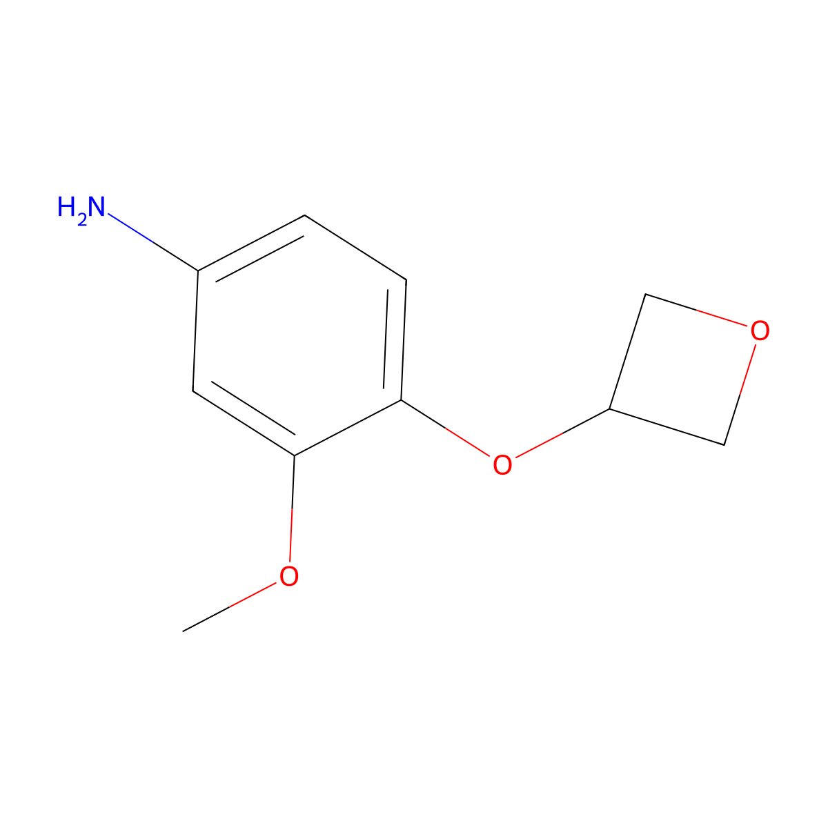 3-Methoxy-4-(oxetan-3-yloxy)aniline molecular structure, CAS 1349717-19-6