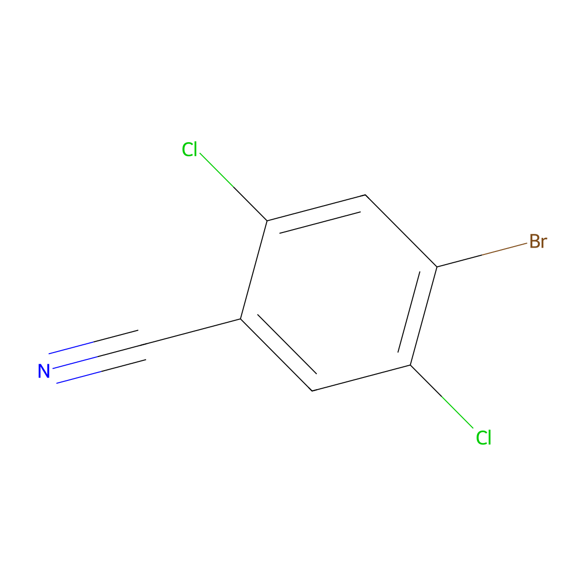 4-Bromo-2,5-dichlorobenzonitrile molecular structure, CAS 1349717-20-9
