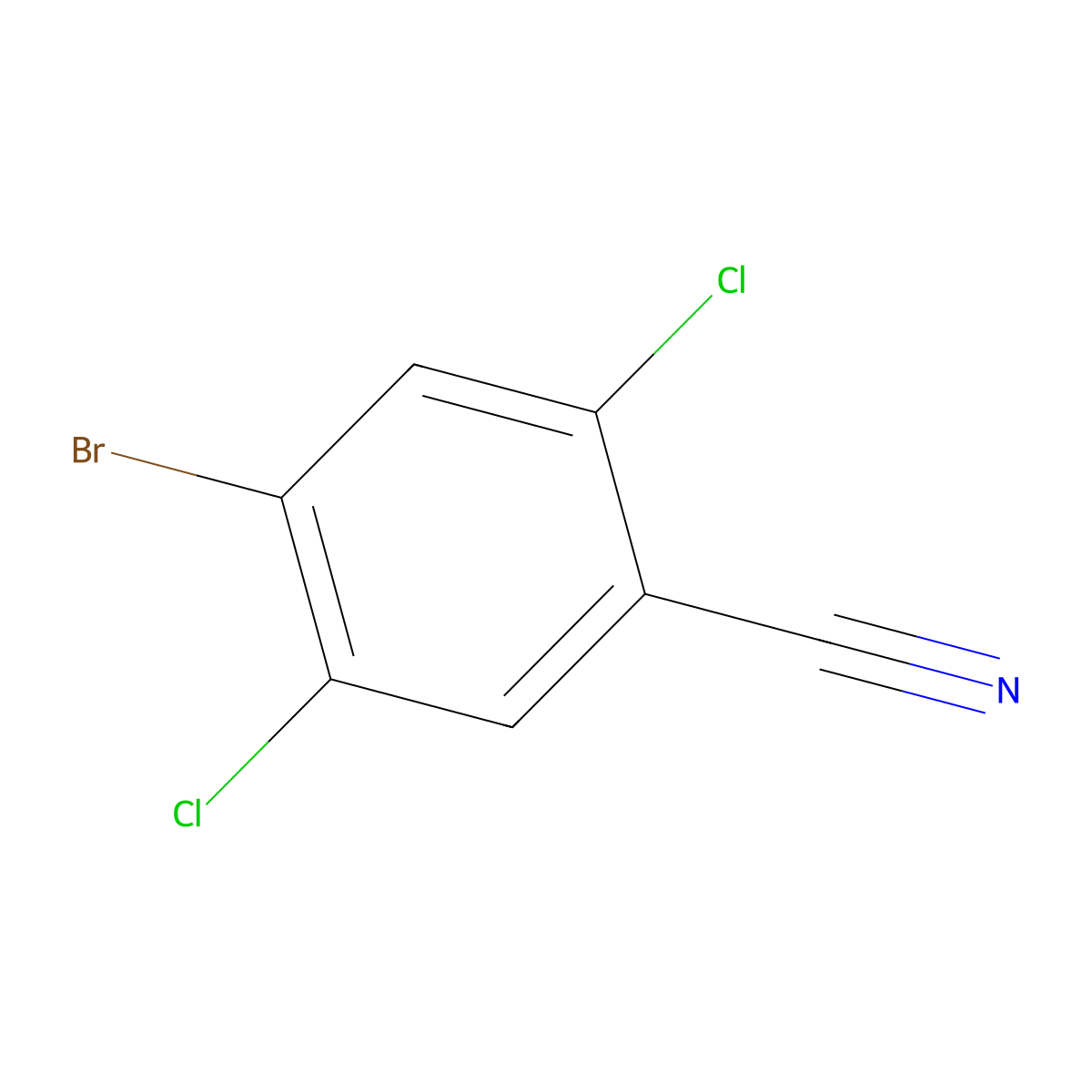 4-Bromo-2,5-dichlorobenzonitrile molecular structure, CAS 1349717-20-9