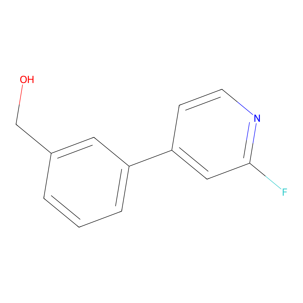 (3-(2-Fluoropyridin-4-yl)phenyl)methanol molecular structure, CAS 1349717-24-3