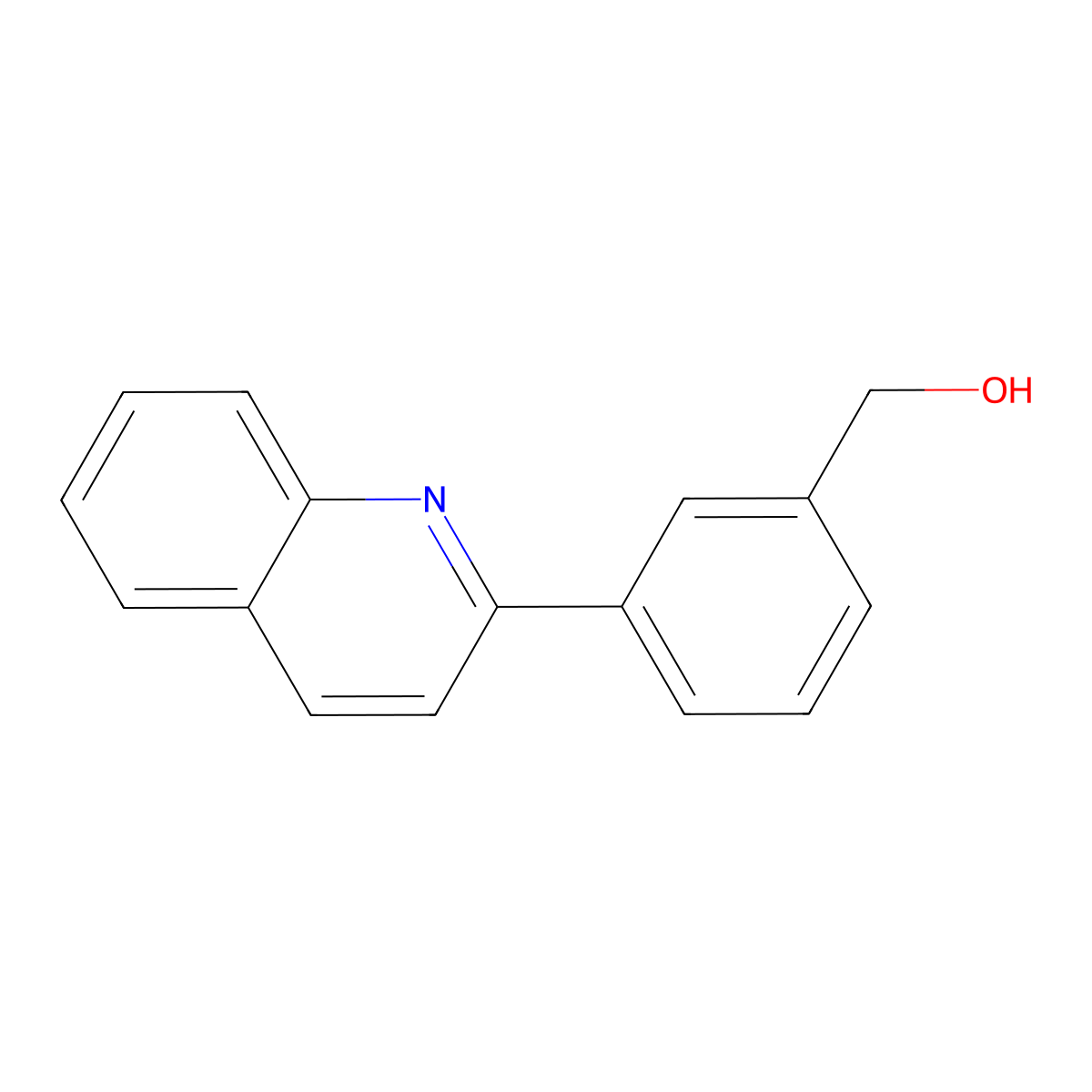(3-(Quinolin-2-yl)phenyl)methanol molecular structure, CAS 1349717-39-0