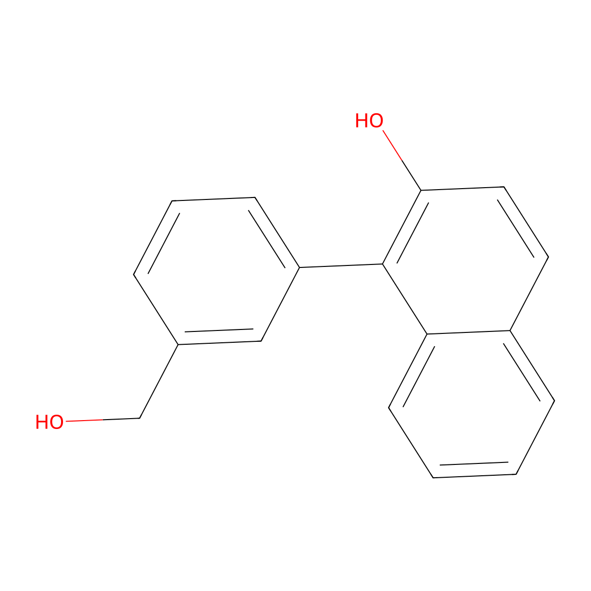 1-(3-(Hydroxymethyl)phenyl)naphthalen-2-ol molecular structure, CAS 1349717-42-5