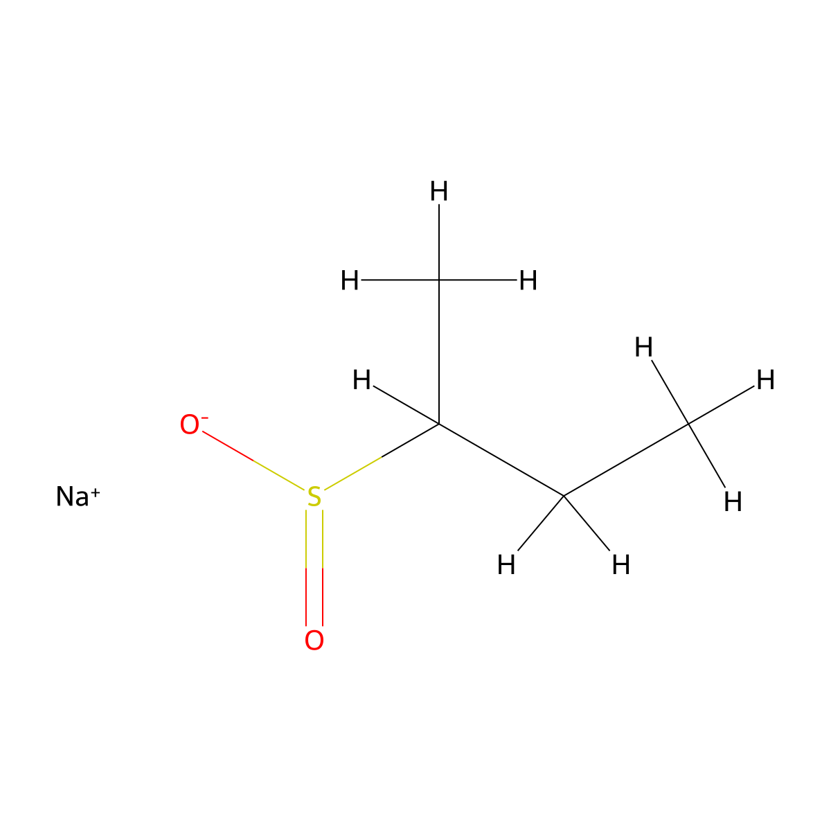 Sodium butane-2-sulfinate molecular structure, CAS 1349717-43-6