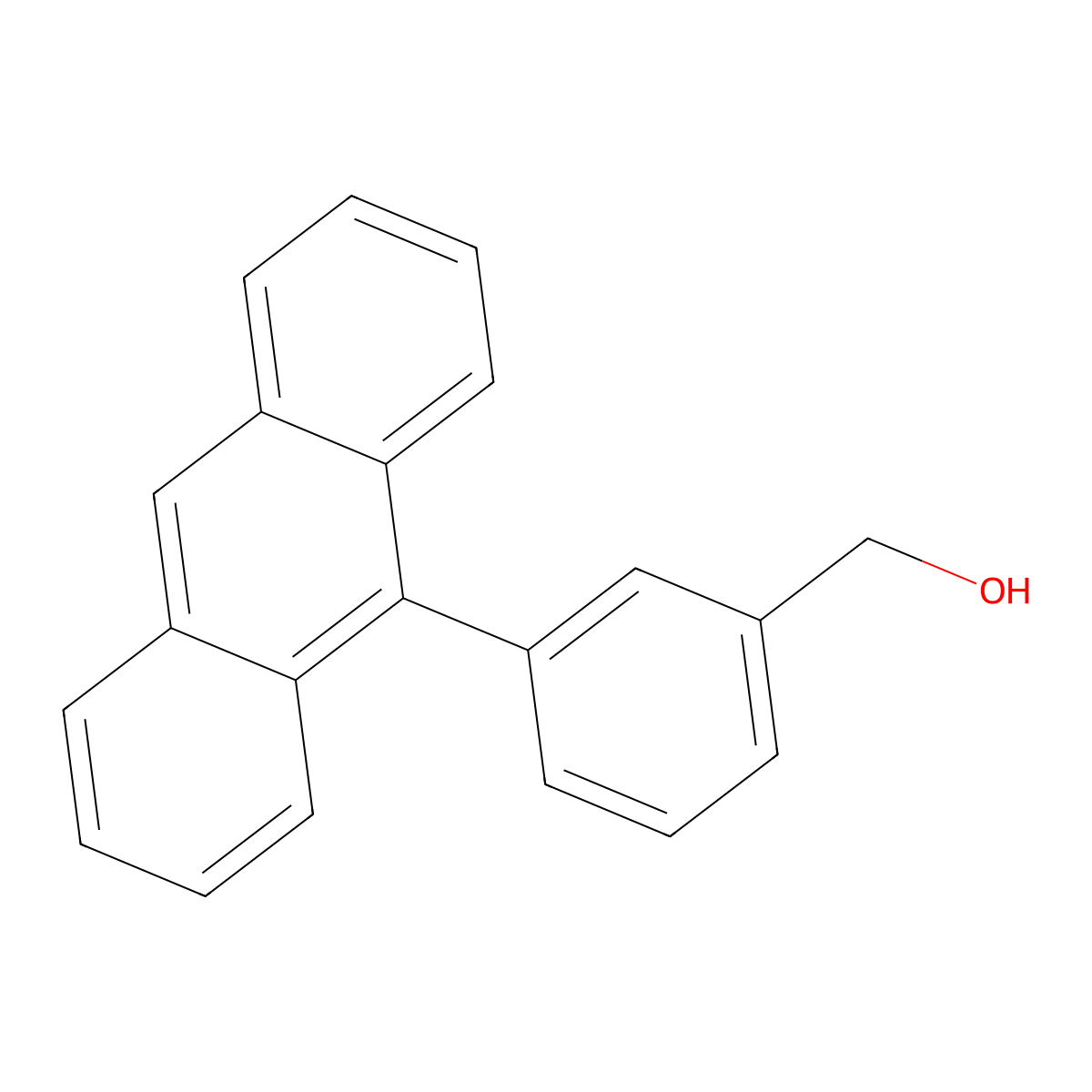 3-(Antracen-9-yl)benzyl alcohol molecular structure, CAS 1349717-68-5