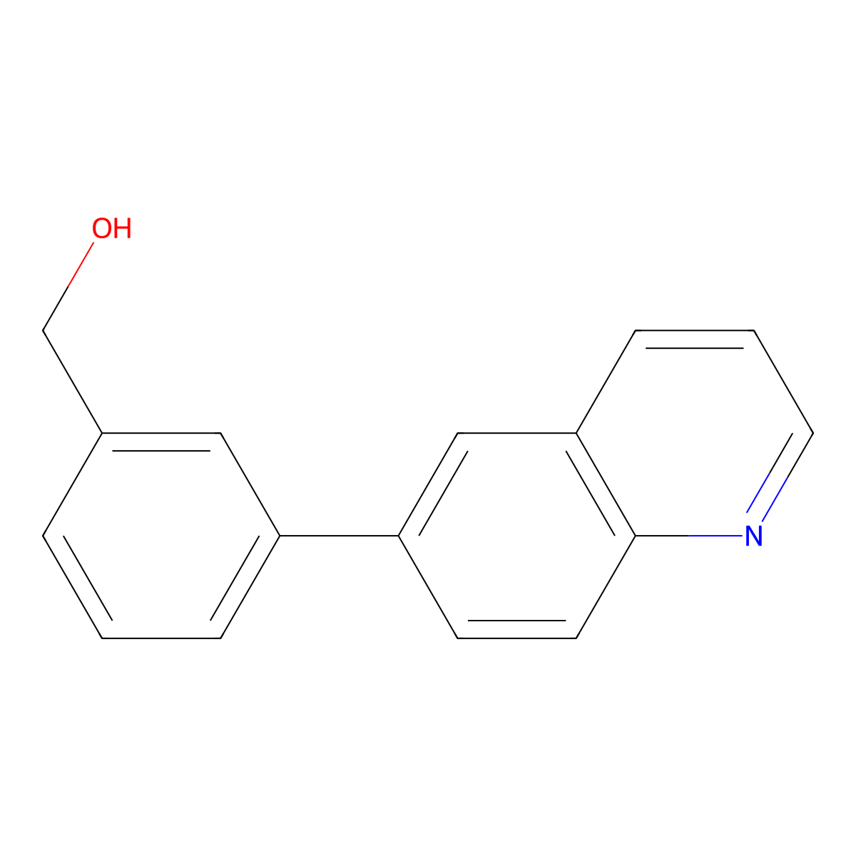 (3-(Quinolin-6-yl)phenyl)methanol molecular structure, CAS 1349717-97-0