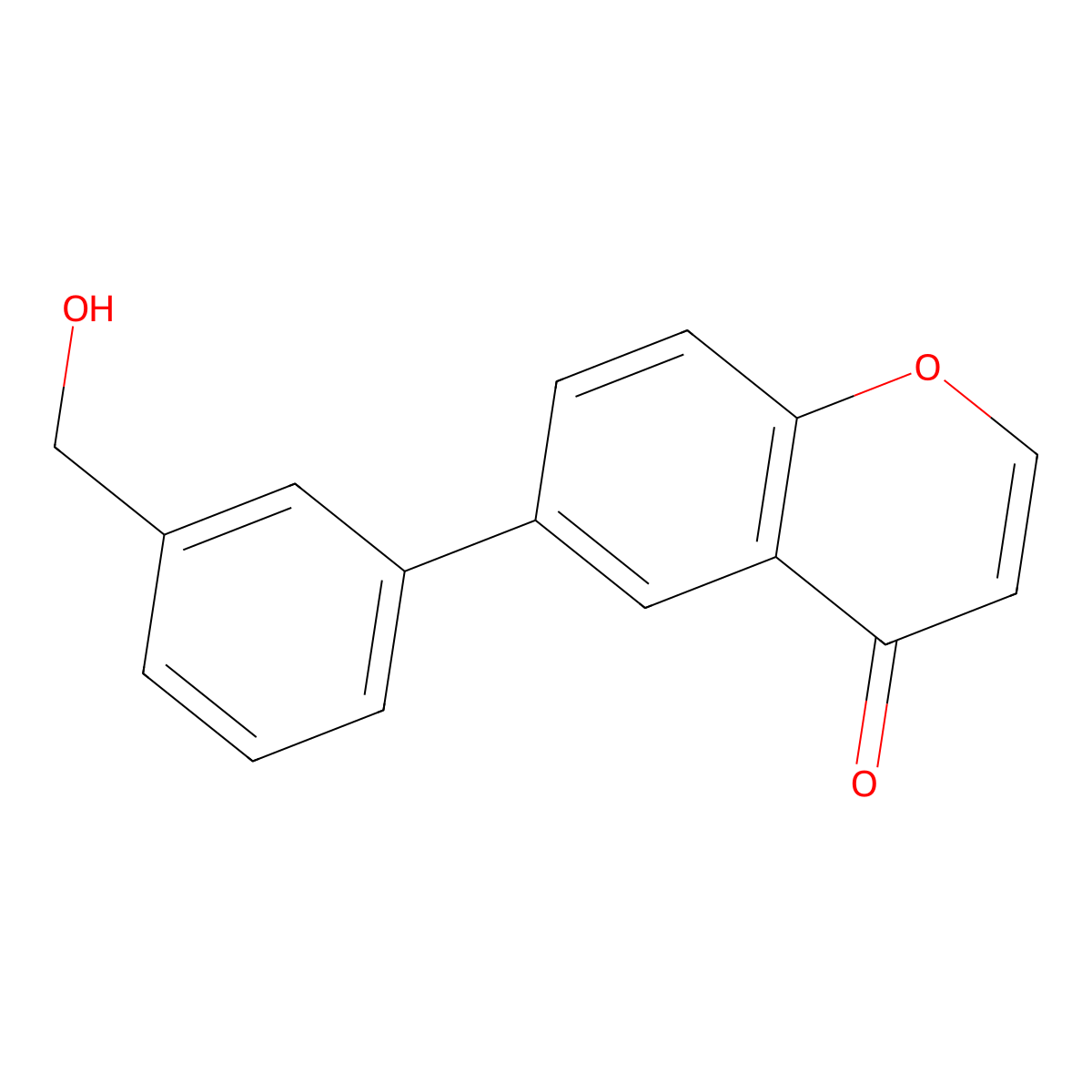 6-(3-(Hydroxymethyl)phenyl)-4H-chromen-4-one molecular structure, CAS 1349718-01-9
