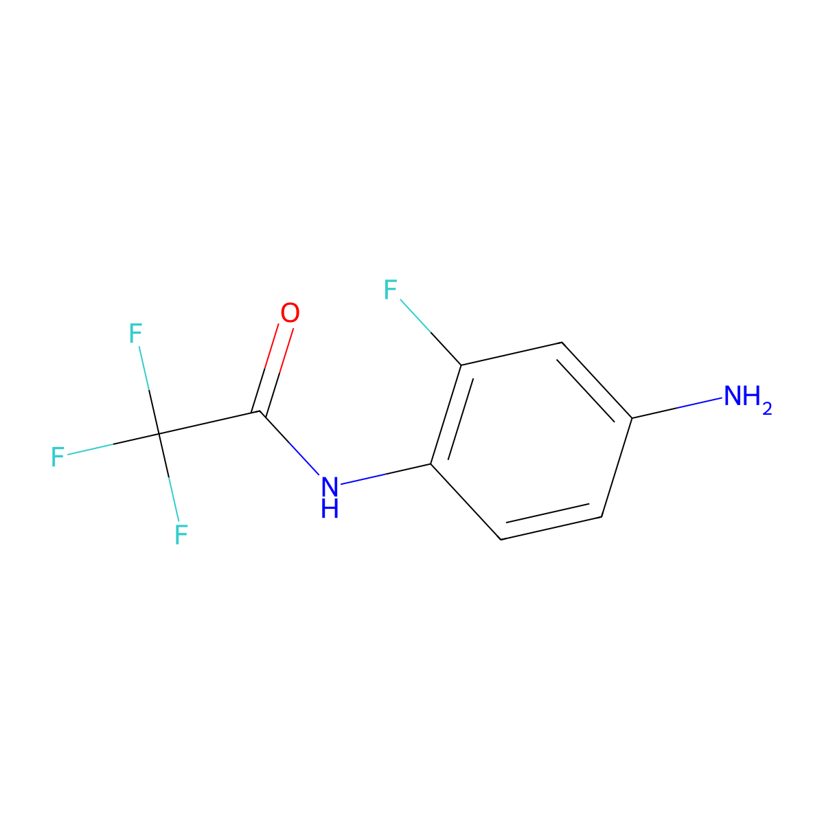 N-(4-amino-2-fluorophenyl)-2,2,2-trifluoroacetamide molecular structure, CAS 1349718-08-6