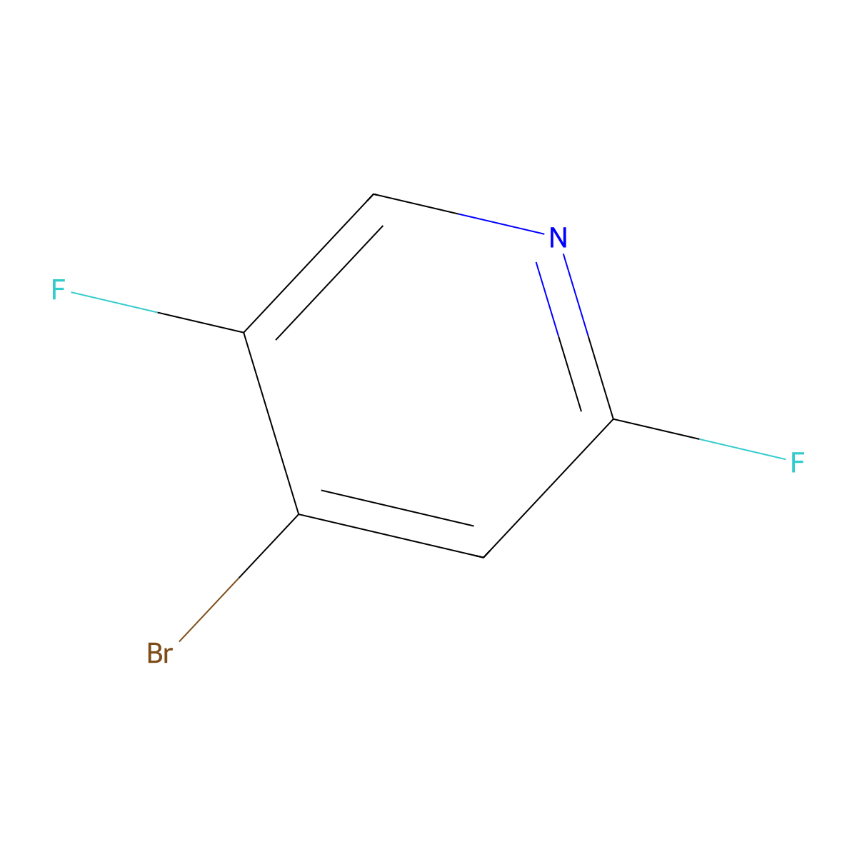 4-Bromo-2,5-difluoropyridine molecular structure, CAS 1349718-16-6