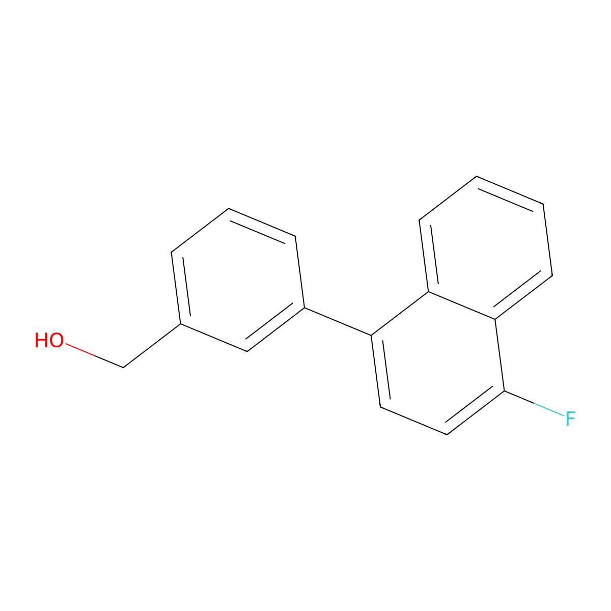 (3-(4-Fluoronaphthalen-1-yl)phenyl)methanol molecular structure, CAS 1349718-25-7