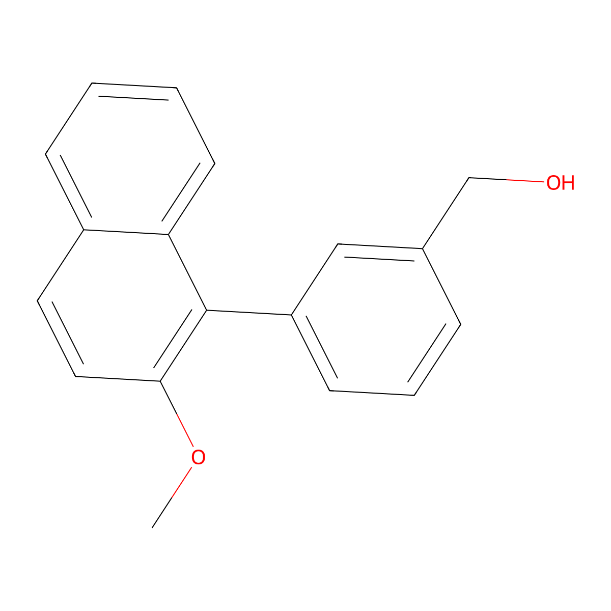 (3-(2-Methoxynaphthalen-1-yl)phenyl)methanol molecular structure, CAS 1349718-29-1