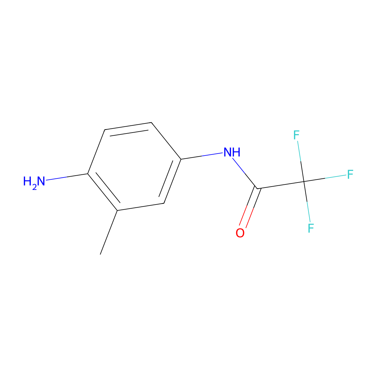 N-(4-amino-3-methylphenyl)-2,2,2-trifluoroacetamide molecular structure, CAS 1349718-37-1
