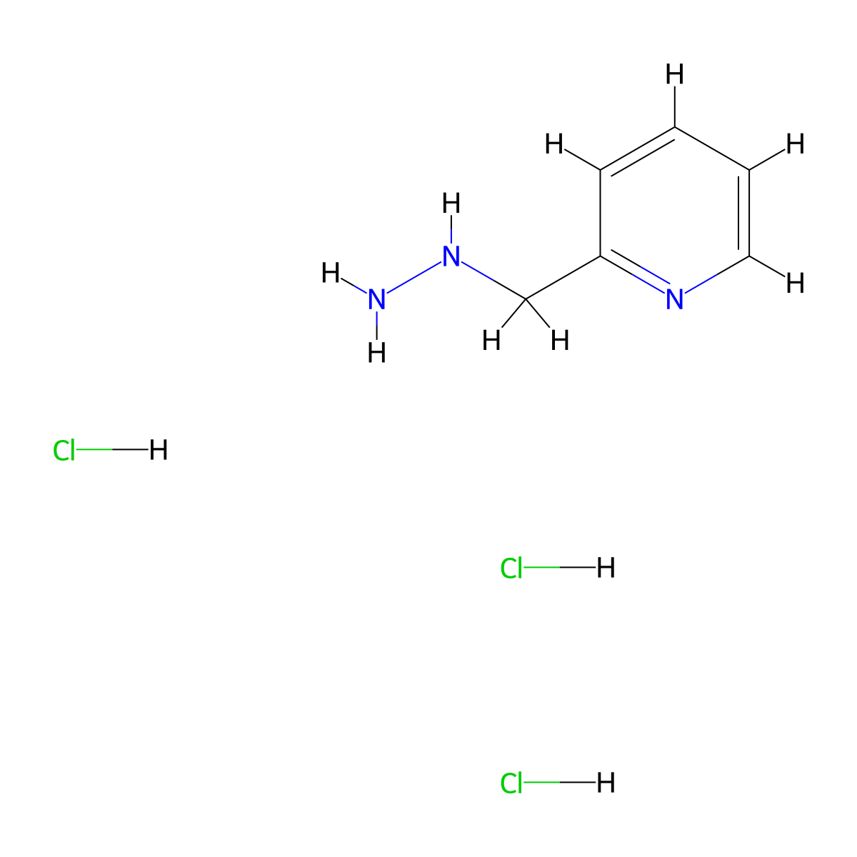 1-(Pyridin-2-ylmethyl)hydrazine trihydrochloride molecular structure, CAS 1349718-42-8