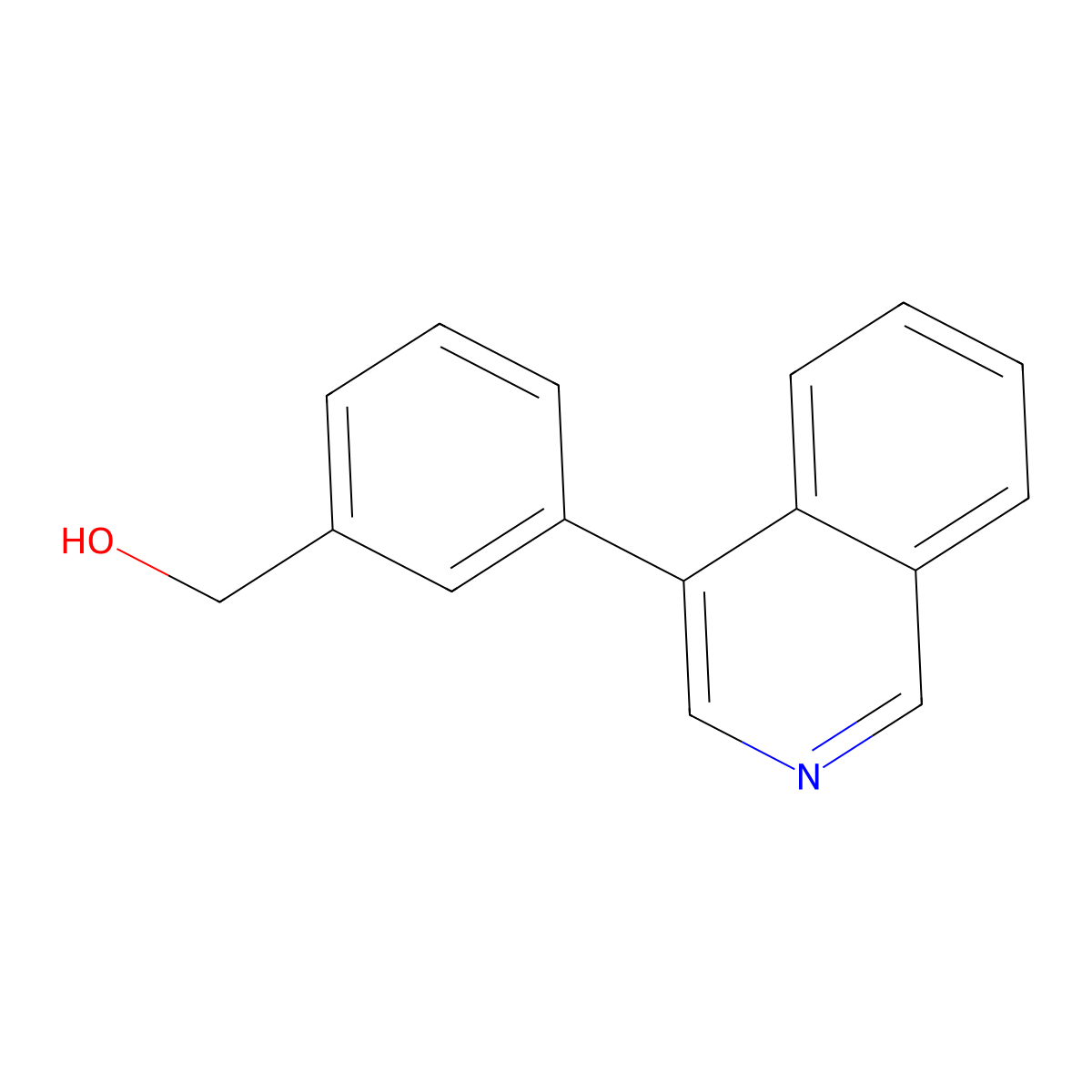 (3-(Isoquinolin-4-yl)phenyl)methanol molecular structure, CAS 1349718-55-3