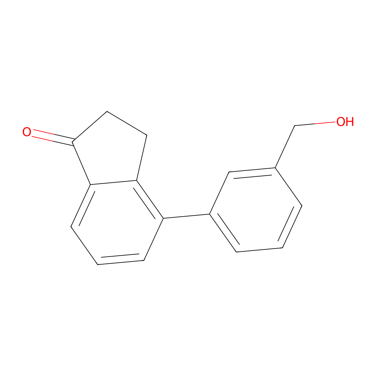 4-(3-(Hydroxymethyl)phenyl)-2,3-dihydro-1H-inden-1-one molecular structure, CAS 1349718-60-0