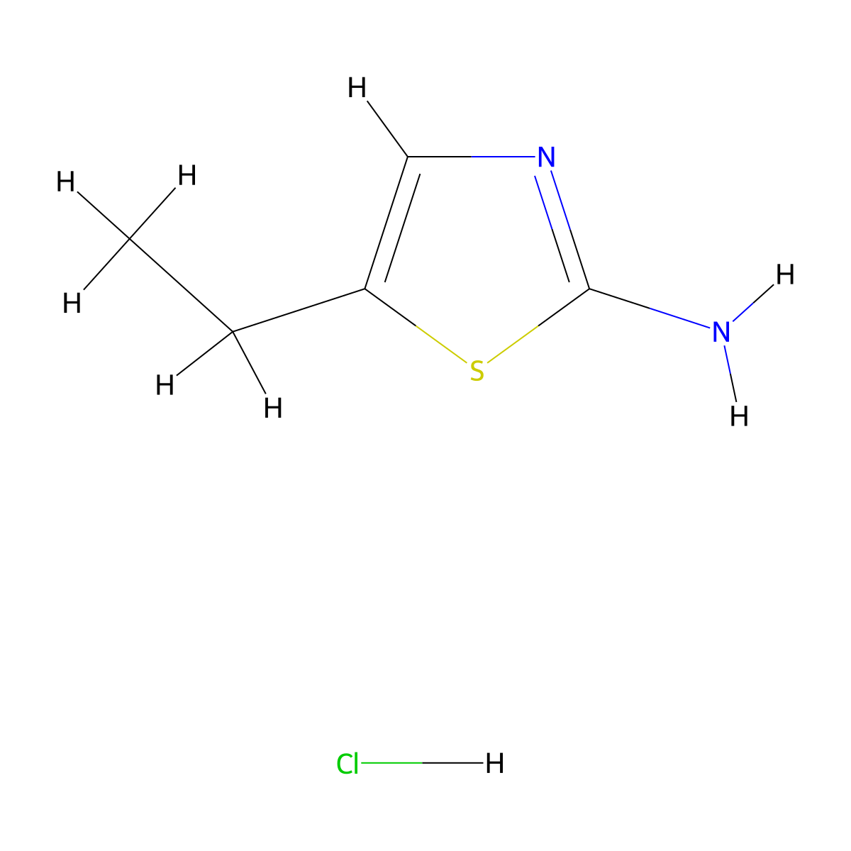 5-Ethylthiazol-2-amine hydrochloride molecular structure, CAS 1349719-02-3