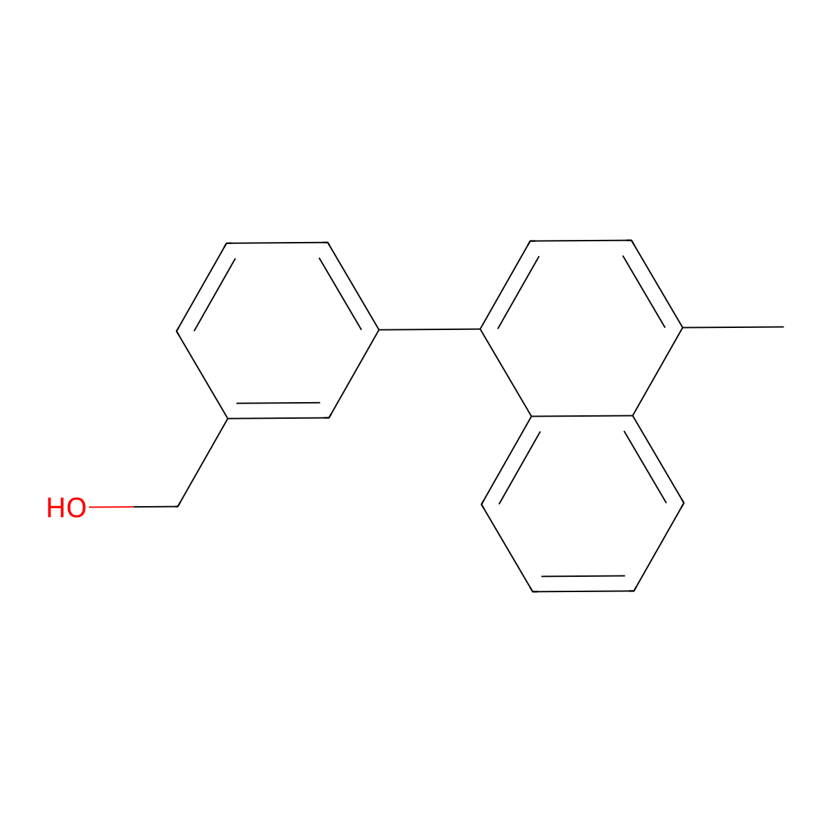 (3-(4-Methylnaphthalen-1-yl)phenyl)methanol molecular structure, CAS 1349719-08-9