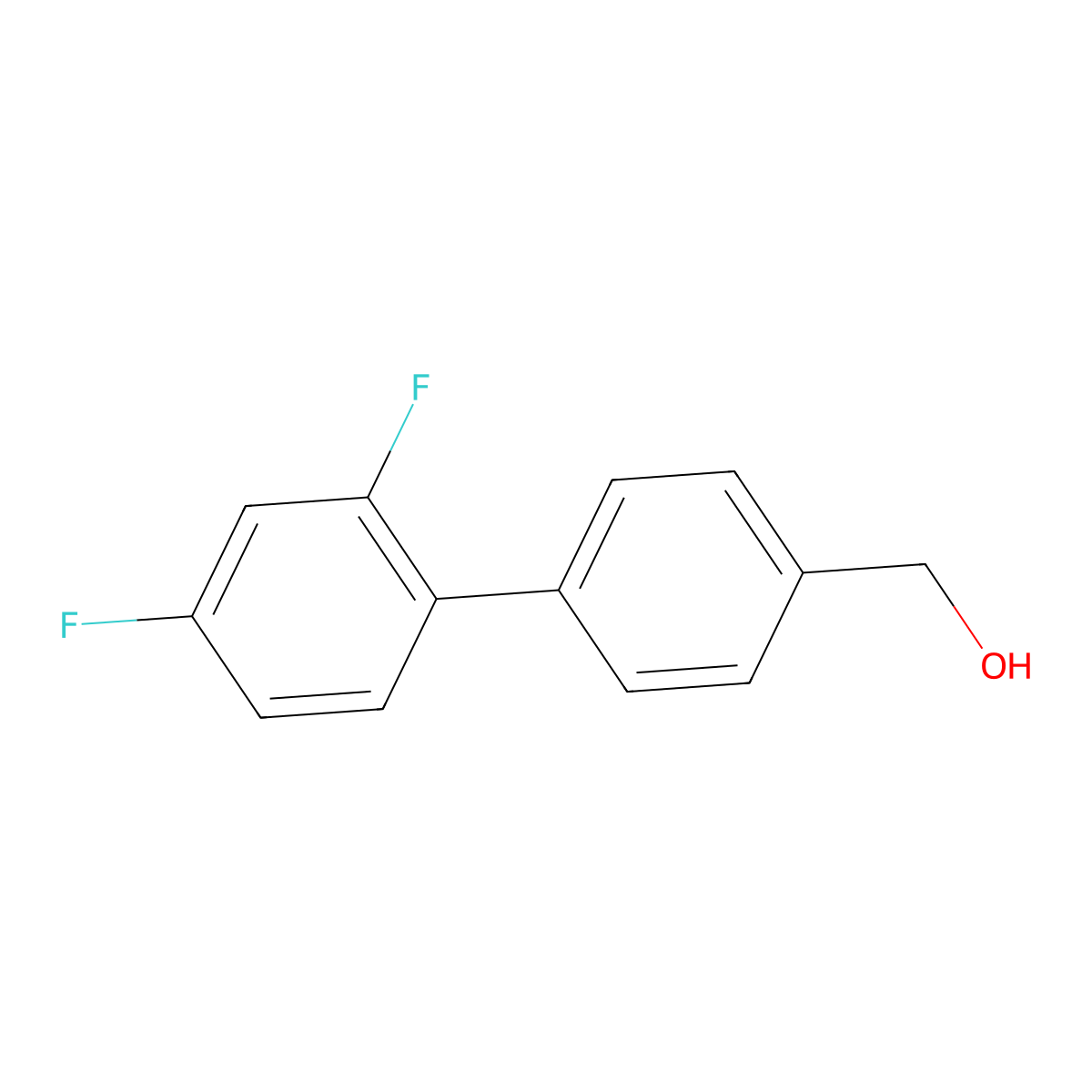 4-(2,4-Difluorophenyl)benzyl alcohol molecular structure, CAS 1349719-13-6