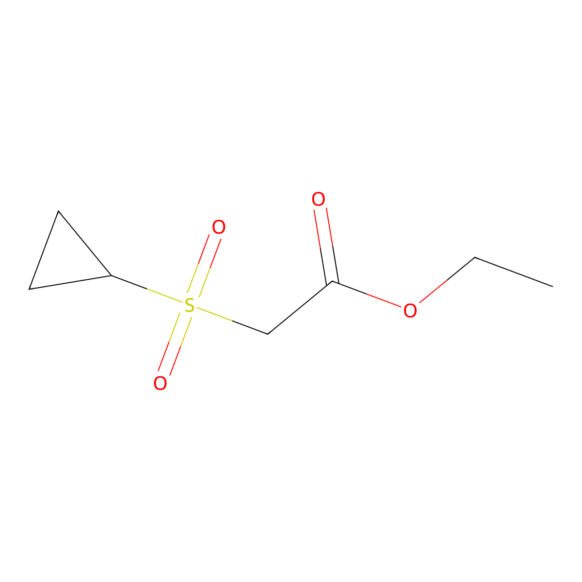 Ethyl 2-(Cyclopropylsulfonyl)acetate molecular structure, CAS 1349719-17-0