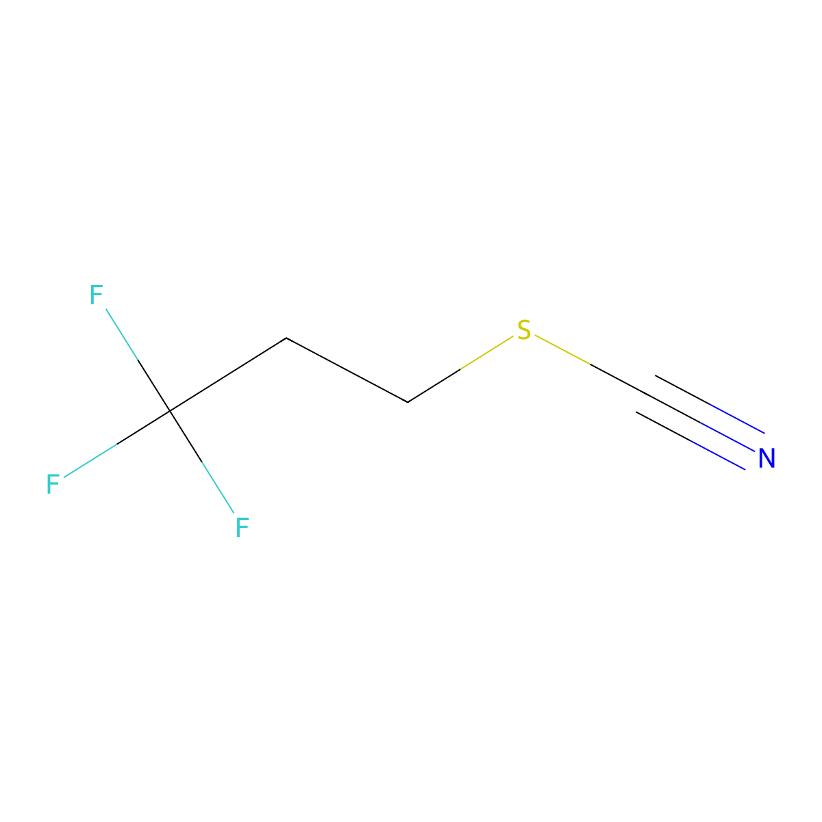 3,3,3-Trifluoropropylthiocyanate molecular structure, CAS 1349719-20-5