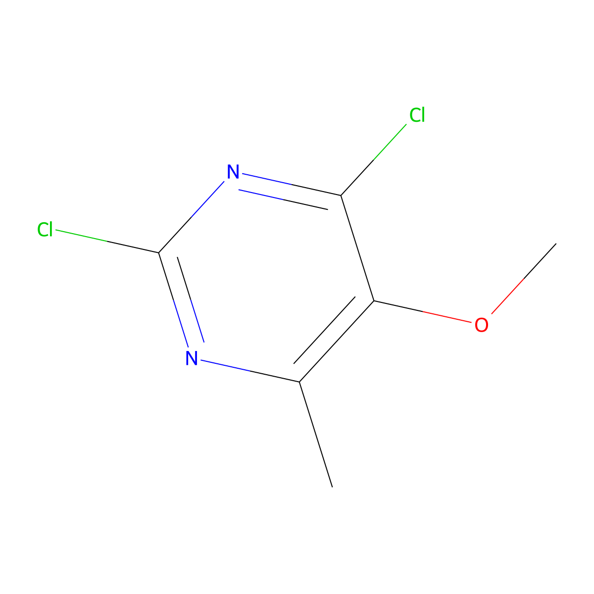 2,4-Dichloro-5-methoxy-6-methylpyrimidine molecular structure, CAS 1349829-73-7