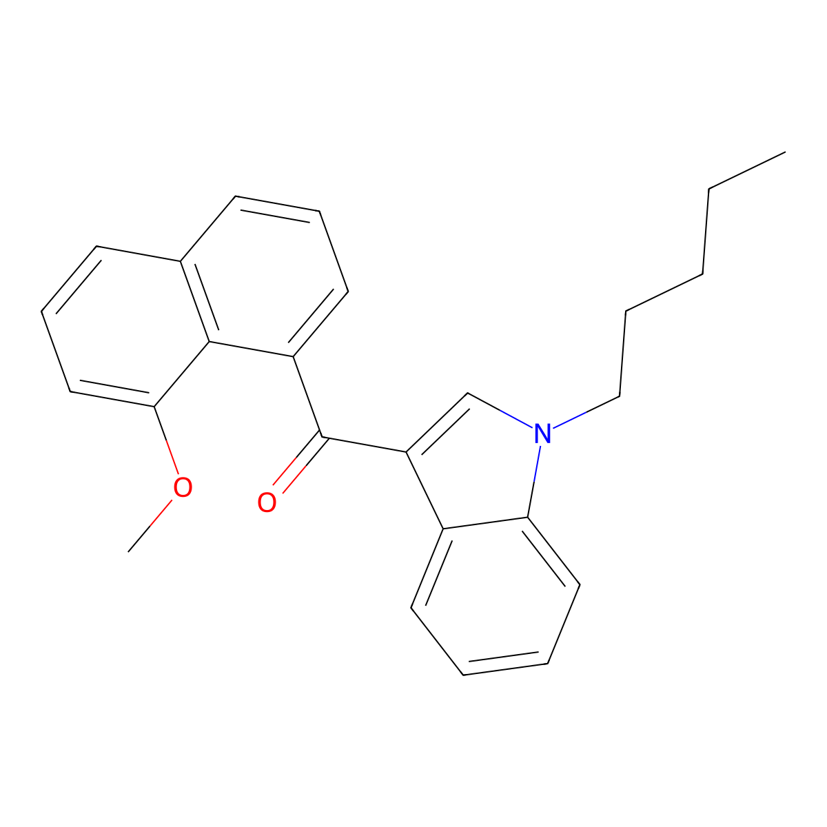 jwh 081 8-methoxynaphthyl isomer molecular structure, CAS 1349837-48-4
