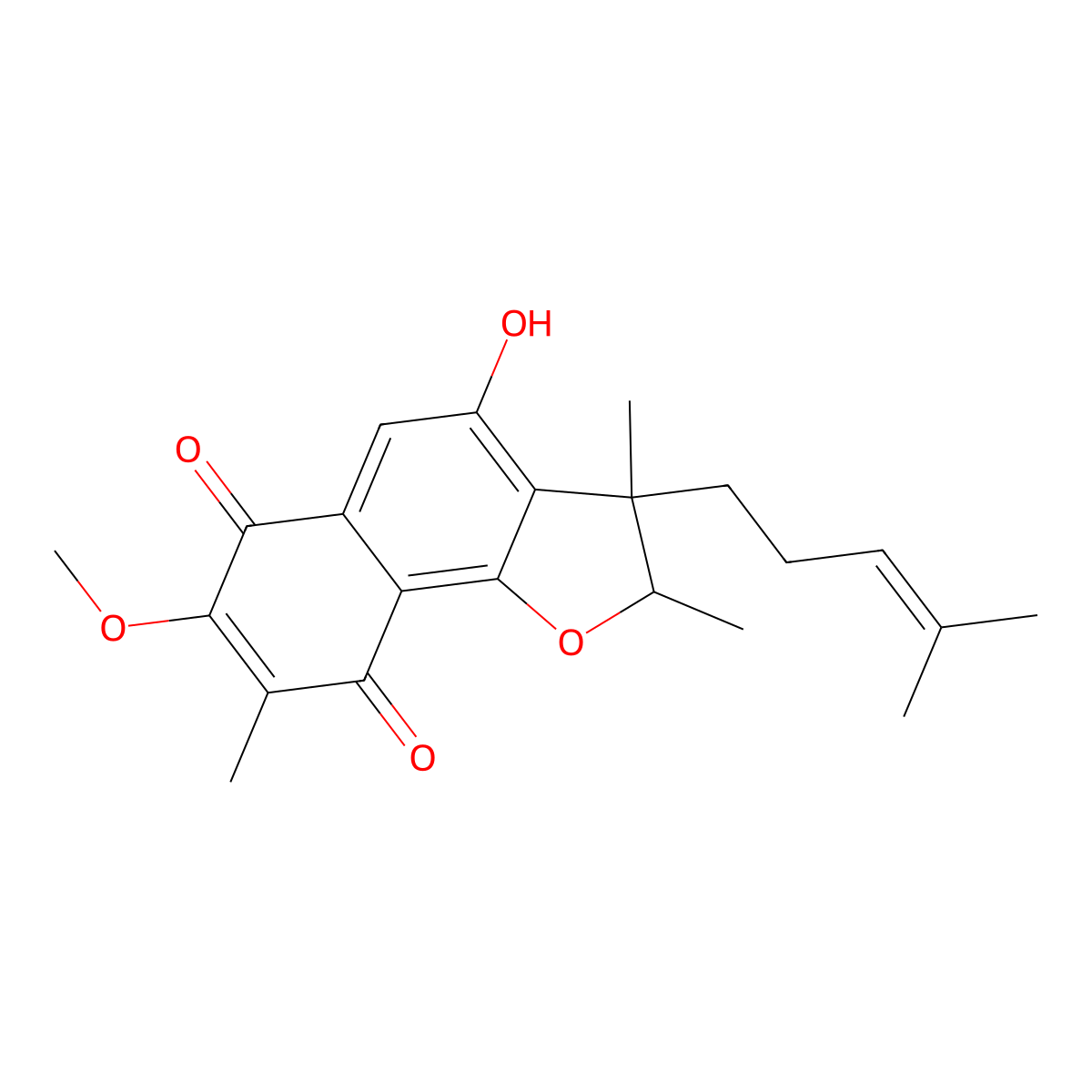 Furaquinocin C molecular structure, CAS 134984-98-8