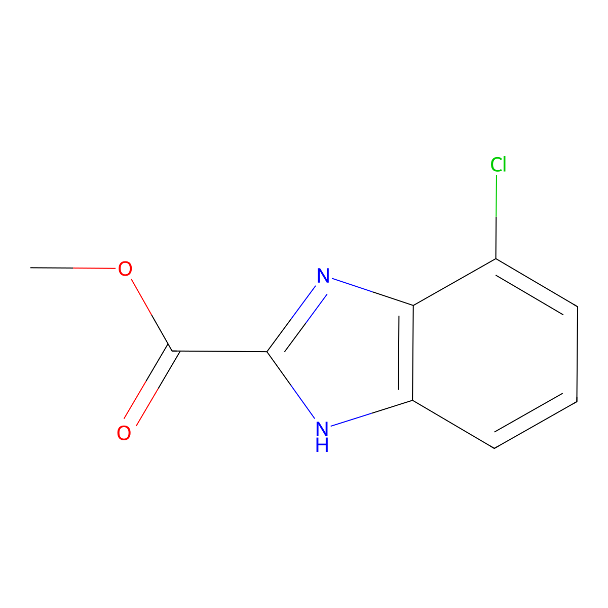 Methyl 4-Chlorobenzimidazole-2-carboxylate molecular structure, CAS 1349873-76-2