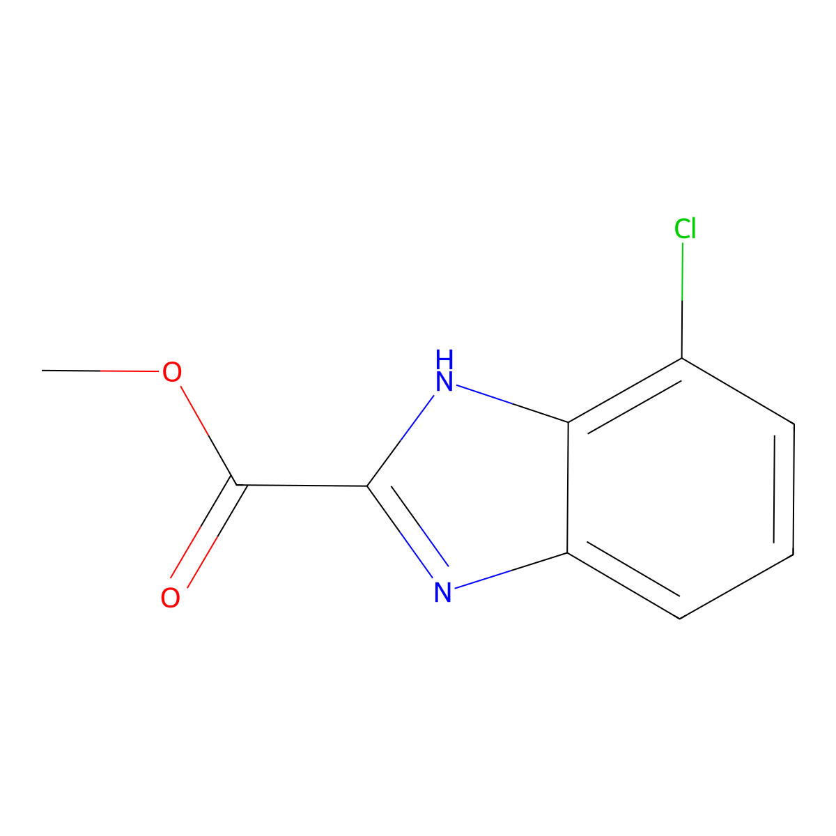 Methyl 4-Chlorobenzimidazole-2-carboxylate molecular structure, CAS 1349873-76-2
