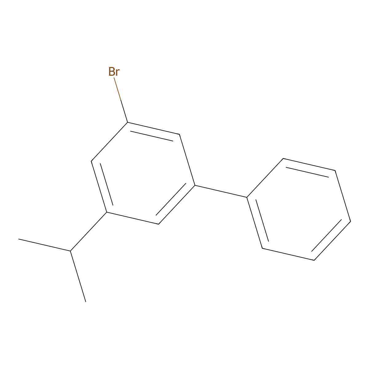 3-Bromo-5-isopropyl-1,1'-biphenyl molecular structure, CAS 1349903-14-5
