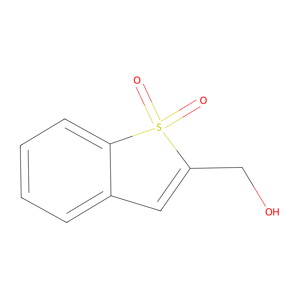 2-(Hydroxymethyl)-1H-1-benzothiophene-1,1-dione molecular structure, CAS 134996-50-2