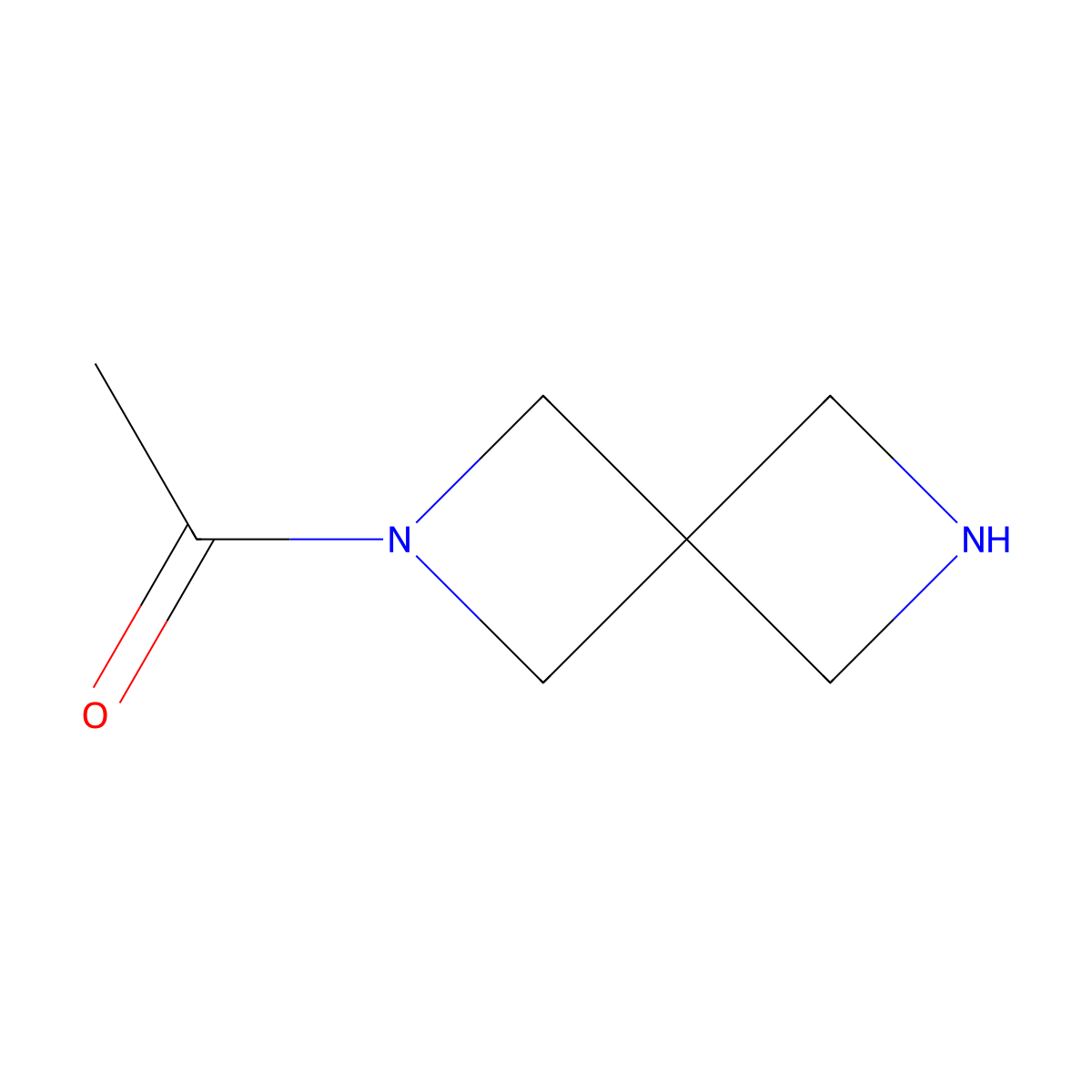 1-(2,6-Diazaspiro[3.3]heptan-2-yl)ethanone molecular structure, CAS 1349978-43-3