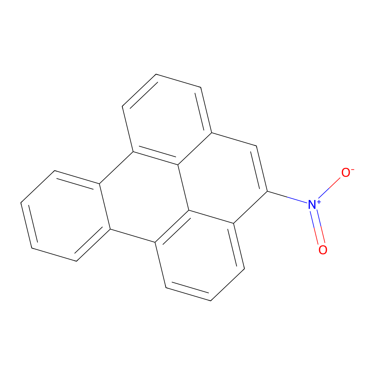 4-Nitrobenzo(e)pyrene molecular structure, CAS 134998-77-9
