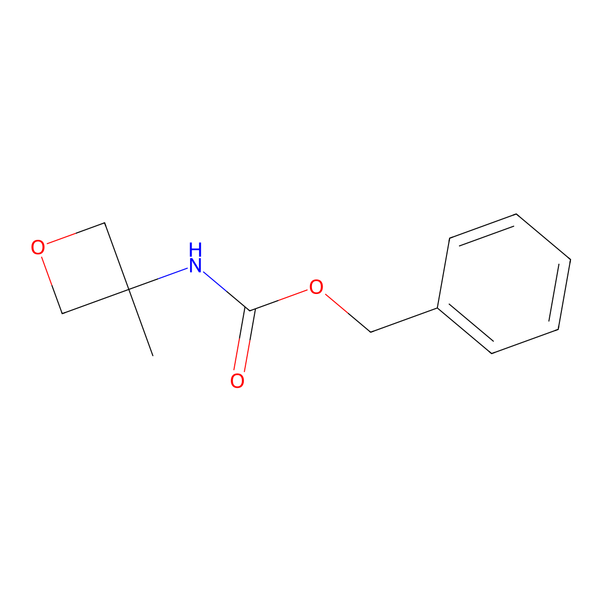 benzyl N-(3-methyloxetan-3-yl)carbamate molecular structure, CAS 1349988-69-7