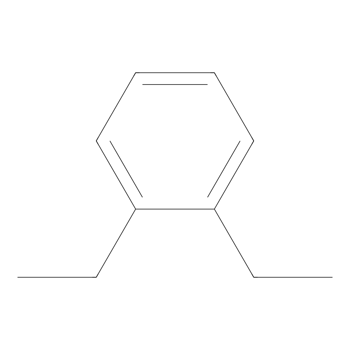 1,2-Diethylbenzene molecular structure, CAS 135-01-3