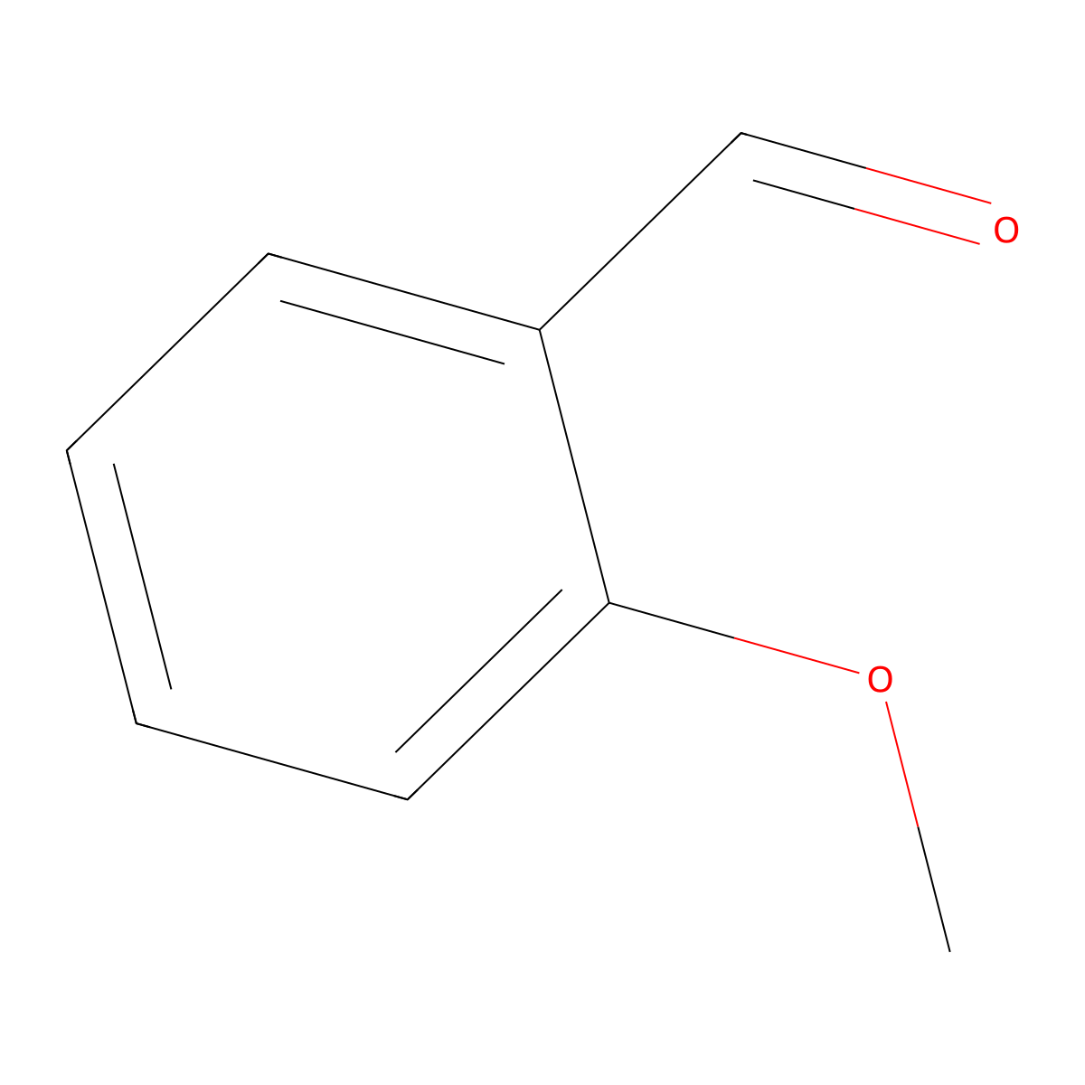 2-Methoxybenzaldehyde molecular structure, CAS 135-02-4