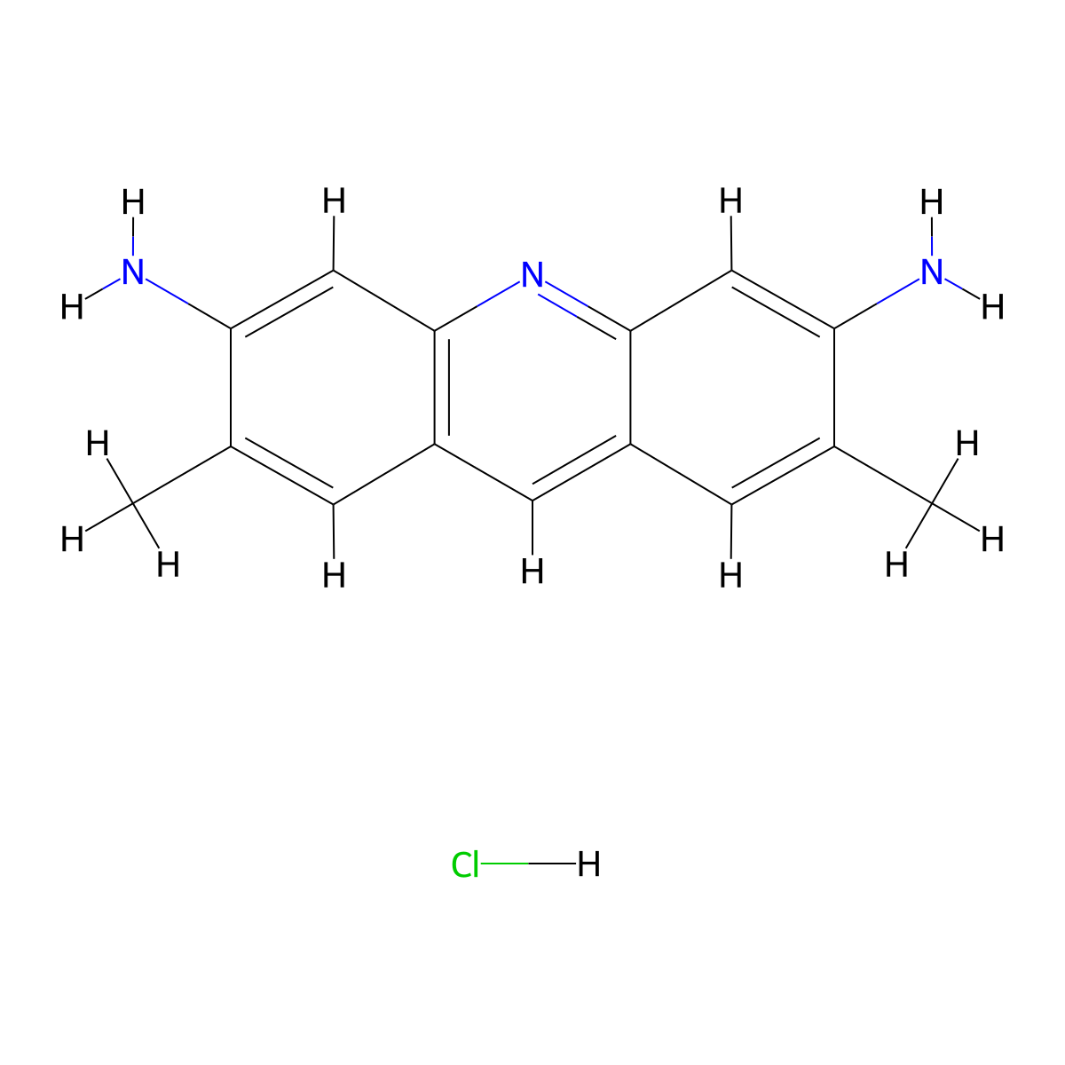 Acridine Yellow molecular structure, CAS 135-49-9
