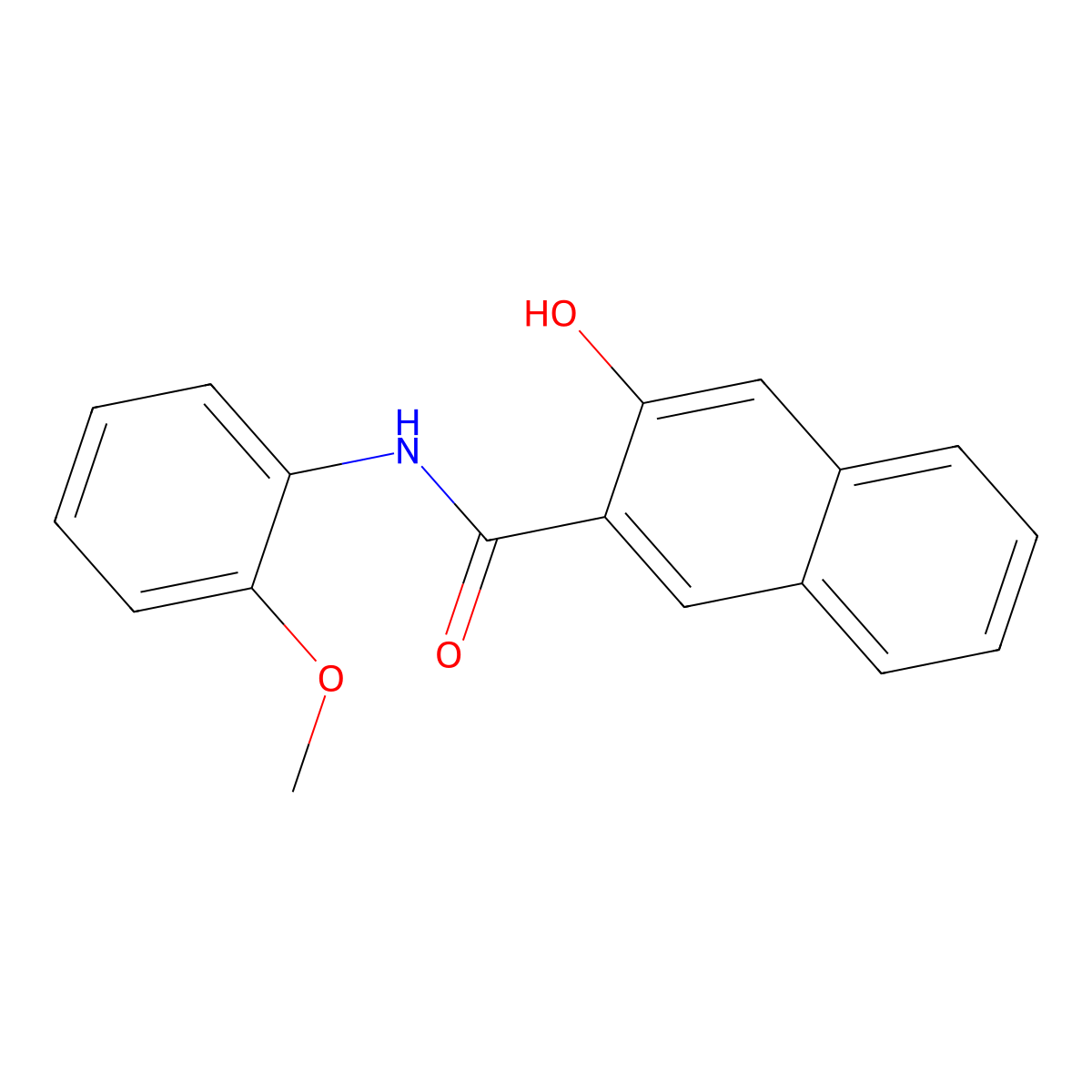 Napthol asol molecular structure, CAS 135-62-6