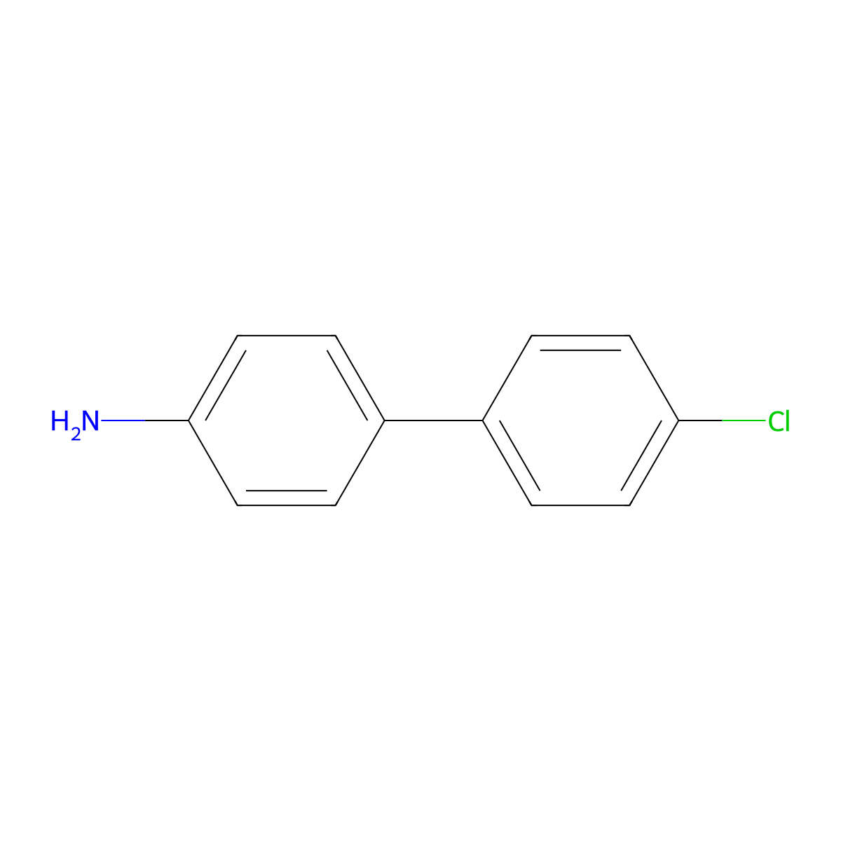 4-Amino-4'-chlorodiphenyl molecular structure, CAS 135-68-2