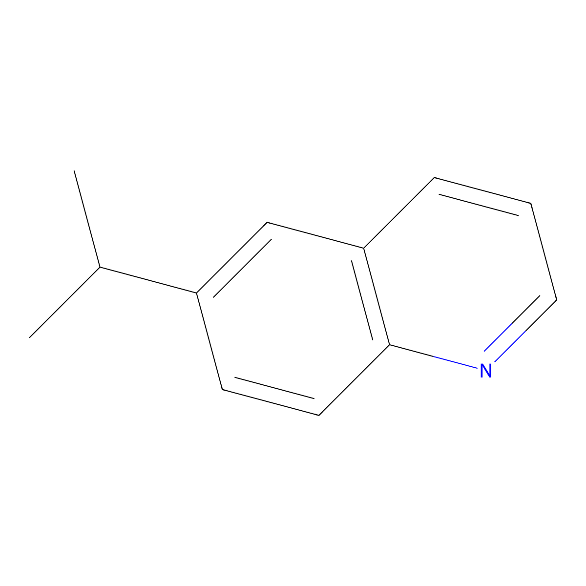 6-Isopropylquinoline molecular structure, CAS 135-79-5