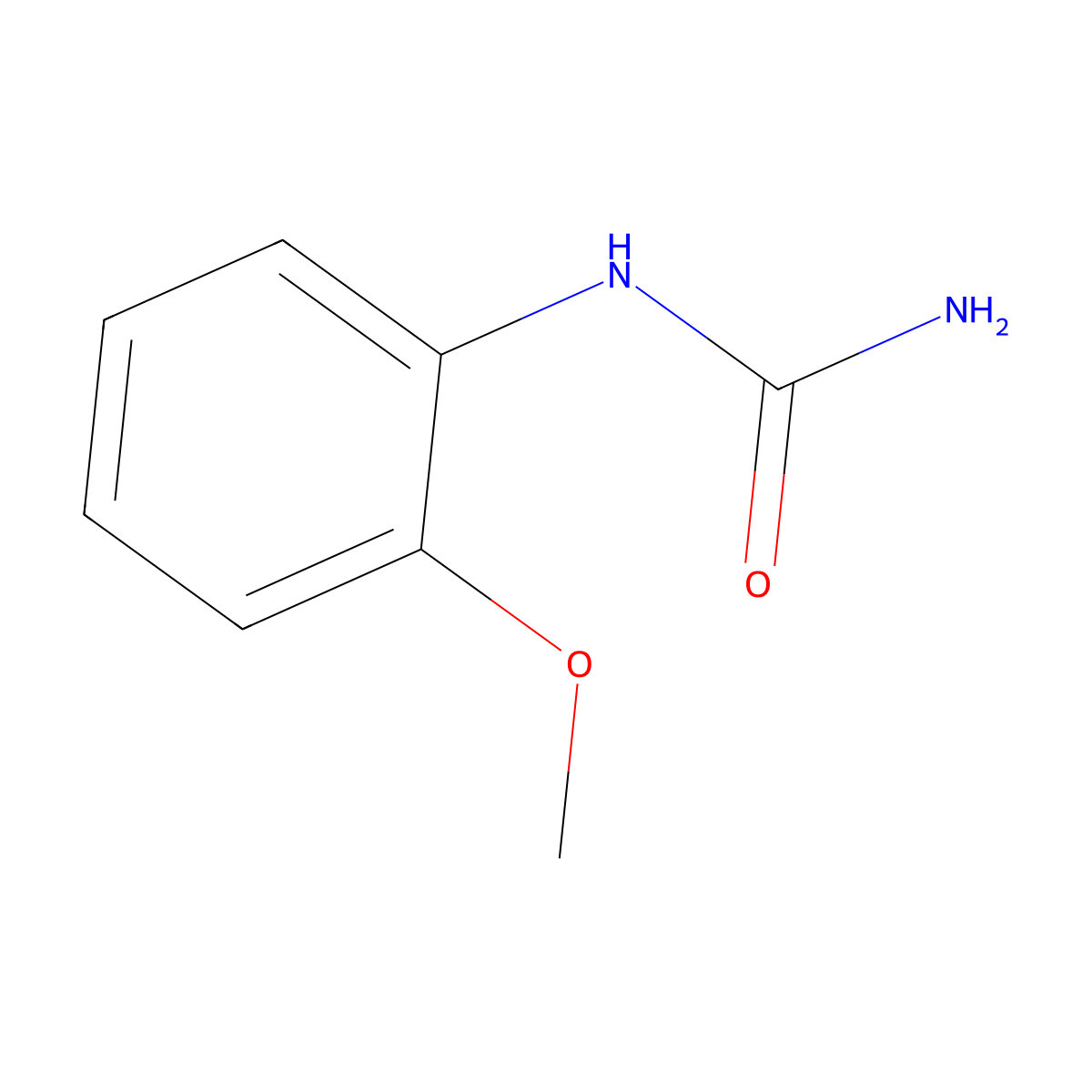 2-Ureidoanisole molecular structure, CAS 135-92-2