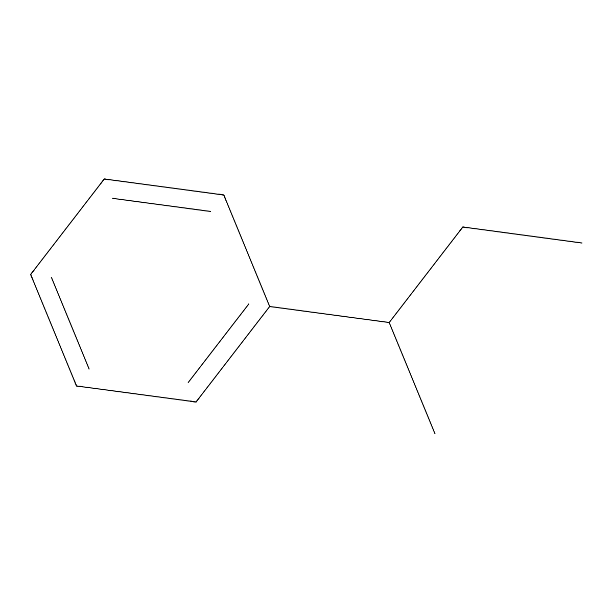 Sec-Butylbenzene molecular structure, CAS 135-98-8